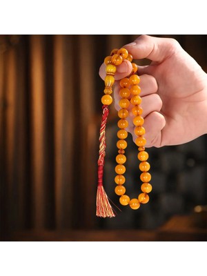 Mirari Jewelry Osmanlı Sıkma Benzetme Sistemli Kehribar Tesbih