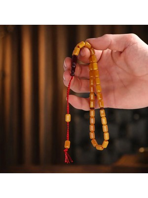 Mirari Jewelry Osmanlı Sıkma Benzetme Sistemli Kehribar Tesbih