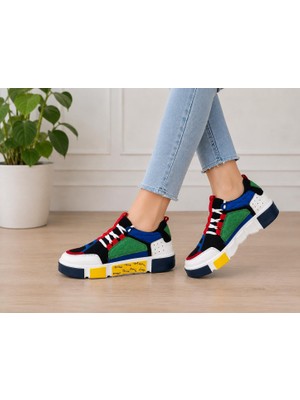 papucumun dünyası Kadın Çok Renkli Free Style Modern Günlük Sneaker