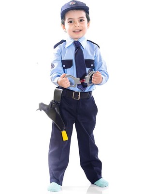 Oulabi Mir Türk Polis Kostümü Çocuk Kıyafeti