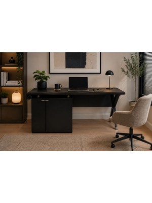 Umela Home Mini Bar Dolaplı Çalışma masası