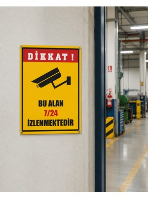 Karbonsoft Iş Güvenliği Bu Bölge Kamera Ile Izlenmektedir Levhası
