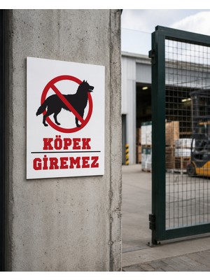 Karbonsoft Köpek Giremez Uyarı Levhası