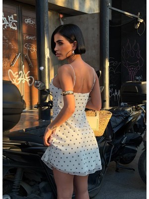 Aida Fashion Puanteyli Elbise