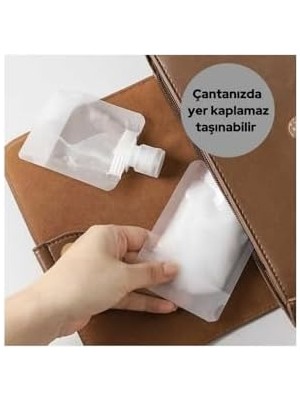3 Adet Seyahat Tipi Doldurulabilir Krem Şampuan Duş Jeli Sprey Losyon Şişe Seti Krem Kutusu