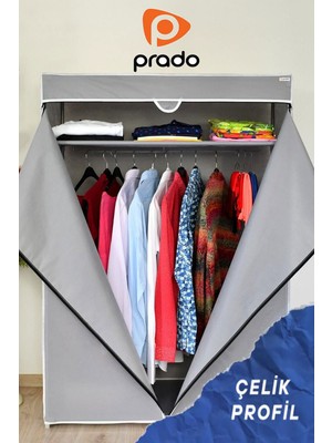 Empressco Prado Basic Çelik Profilli Portatif Bez Dolap Gri - Fiyatı, Yorumları