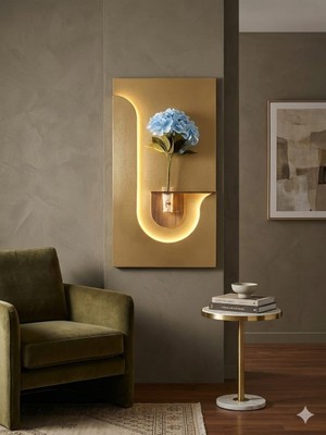 Fursimo Lumıo Serisi LED Işıklı Dekoratif Tablo (50X70 Cm)