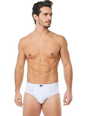 Tutku 12 Adet Erkek Penye Slip Külot %100 Pamuk  Abani Classic