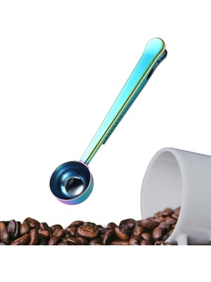 Roichil® Mandallı Kahve Ölçü Kaşığı Renkli Çok Fonksiyonlu Paslanmaz Çelik Kaşık