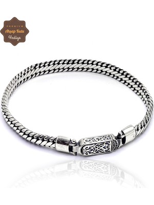 Midyat Nurtaş Gümüş Örgü Model 925 Ayar Saf Gümüş Erkek Bileklik 201025531