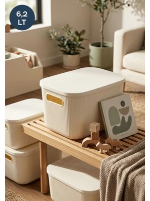 Empressco Homing Çok Amaçlı Kapaklı Organizer Kutu -Box-Takı Makyaj Banyo Mutfak Düzenleyici Ekru 6 Lt ORG-2023 - Fiyatı, Yorumları
