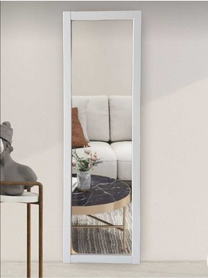 Empressco Mirrorss Beyaz Ahşap Çerçeve Duvar Hol Ayna Beyaz 121X37 - Fiyatı, Yorumları