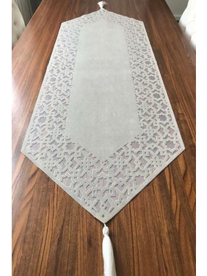 Nurhan Home Collection Selçuklu Modeli Ekru Renk Masa Runner