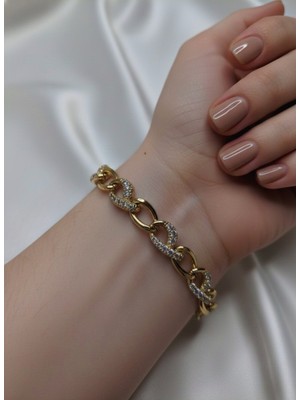 Zarene Silver Xuping Taşlı Zincir Bileklik