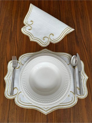 Nurhan Home Collection 2 Adet Curly Modeli Amerikan Servis Supla