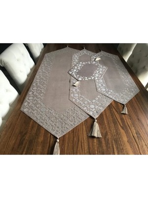 Nurhan Home Collection Selçuklu Modeli Vizon Renk Salon Takımı 4 Parça