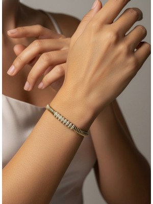Zarene Silver Xuping Ezme Yassı Bileklik