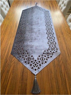 Nurhan Home Collection Elegant Modeli Füme Renk Masa Runner