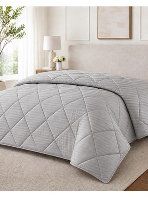Bella Home Çift Kişilik 195X215 cm Silindir Mikro Jakarlı Silikon Yorgan – Nefes Alan, Yumuşak ve Konforlu Dolgu
