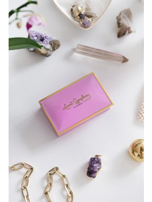 DAKS Pembe & Gold (94 x 59 x 36 Mm) - Premium Metal Hediye, Takı ve Saklama Kutusu