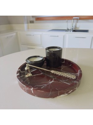 LİSPERA Elazığ Vişnesi Mermer Sunum Tepsisi, Elazığ Vişnesi Mermersunumluk : 3X30 cm