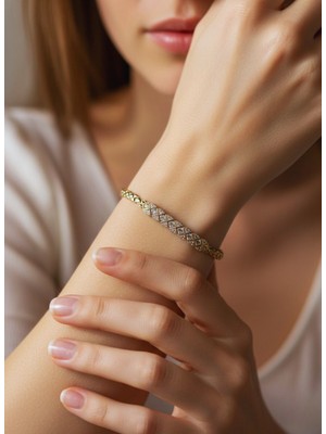 Zarene Silver Balık Sırtı Xuping Bileklik
