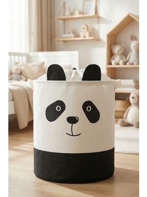 Empressco Ph Prendi Home Panda Tasarımlı Bebek Çocuk Odası Fileli Düzenleyici Saklama Kutusu Oyuncak Kirli Sepeti 37X40 - Fiyatı, Yorumları