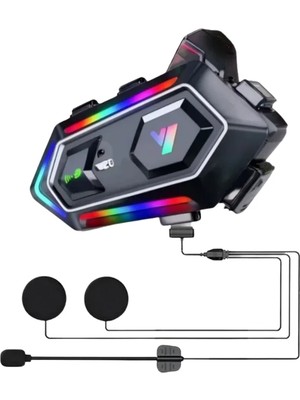 Cenk Xstore Bluetooth 5.3 Motosiklet Kask Intercom Kulaklık 1000 Metre Ipx6 Su Geçirmez