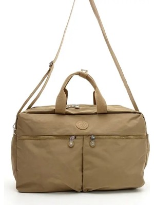 ÖZER-3024 Sanmorris Suya Dayanıklı Krinkıl Kumaş Unisex Omuz ve Çapraz Askılı Seyahat Çantası