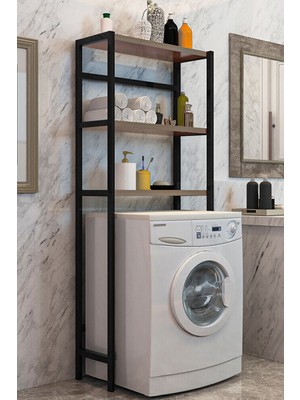 Empressco Cosargroup Çamaşır Makinesi Üstü Düzenleyici Raf Banyo Dolabı Rafı Makina Üstü Dolap Raf Ceviz - Fiyatı, Yorumları