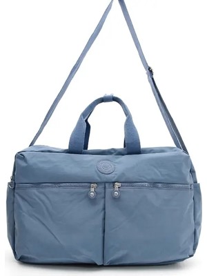 ÖZER-3024 Sanmorris Suya Dayanıklı Krinkıl Kumaş Unisex Omuz ve Çapraz Askılı Seyahat Çantası