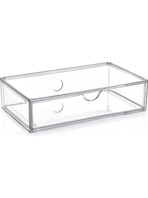 Empressco Box Up 22,5X13,5X 5,8 Büyük Boy Makyaj Takı Çekmece Kutusu Şeffaf 9003131 - Fiyatı, Yorumları