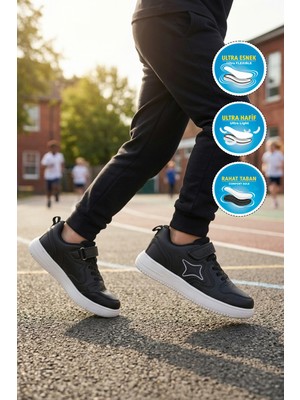Cool Eldon P Siyah Unisex Çocuk Spor Ayakkabı