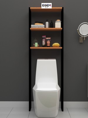 Empressco Egemev Wc Arkası Ahşap Raf Banyo Tuvalet Düzenleyici Wc Üstü Raf 3 Raflı Banyo Düzenleyici - Fiyatı, Yorumları