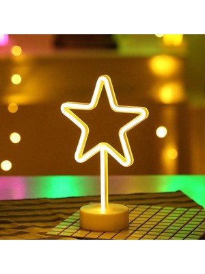 baytoptan Dekoratif Yıldız Neo LED Gece Lambası