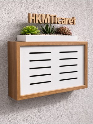 Empressco Hkm Ticaret 30X40X10 cm Izgara Desenli Bambu Duvara Asılabilir Sigorta Modem-Wifi Saklama Kutusu! Saklama Kutusu - Fiyatı, Yorumları