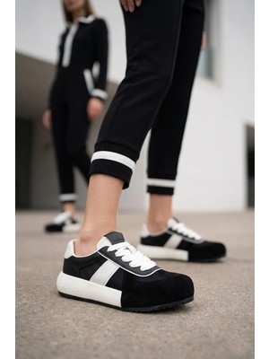 Ayakkabı Fuarı Elit HML2033 Kadın Klasik Sneaker Siyah