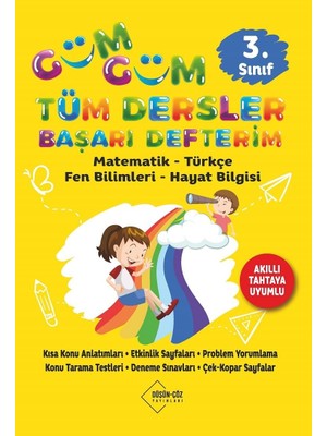 Skygo 3. Sınıf Güm Güm Tüm Dersler Başarı Defterim: Matematik-Türkçe-Fen Bilimleri-Hayat Bilgisi