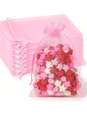 Empressco Iğne Izi 100 Adet Büzgülü Tüllü Kına Kesesi Düğün Organizer Kese Lavanta, Nikah Şekeri Kesesi 9X12 Pembe - Fiyatı, Yorumları