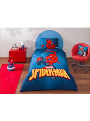 Taç Lisanslı Spiderman Classical Tek Kişilik Nevresim Takımı