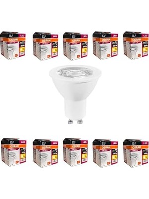Skygo 4,5W GU10 LED Ampul - 10'lu Ekonomik Paket, 350 Lumen, 3000K Sarı Işık, 36° Işık Açısı, 15.000 Saat Ömür, Enerji Verimli