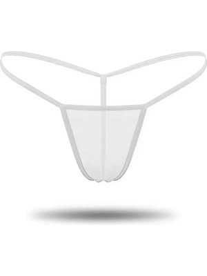 Paradise Beyaz Transparan Tül String Tanga TM0368