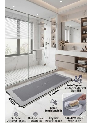 Empressco Sihirli Mop Su Emici Banyo Paspası Kaymaz Tabanlı Su Emici Yapı 40X120M Uzun - Fiyatı, Yorumları