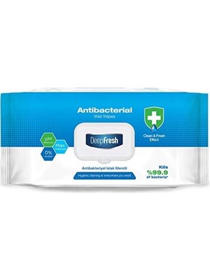 Deep Fresh Antibakteriyel Islak Mendil 100 Yaprak