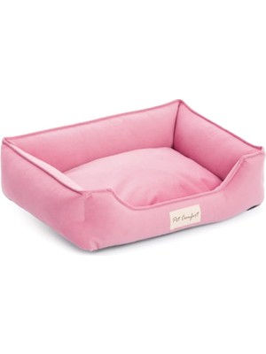 Pet Leo Pembe Kedi ve Köpek Yatağı Xs 45X55CM