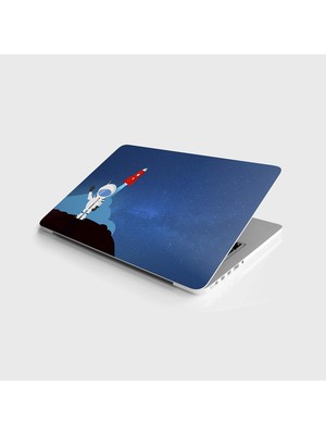 Laptop Notebook Pc Kaplama Etiketi Astronot 7