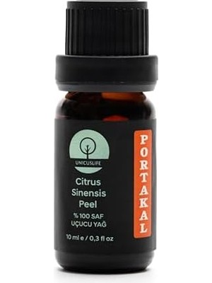 Unicuslife% 100 Saf Doğal, Portakal Yağı, (Seyreltilmemiş) 10 ml