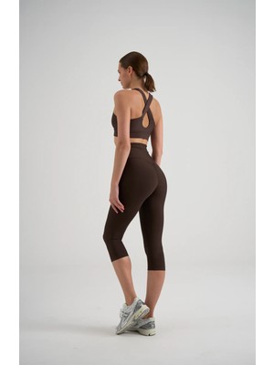 Lismina Arkası Büzgülü ( Scrunch Butt ) Toparlayıcı Spor Kapri Tayt
