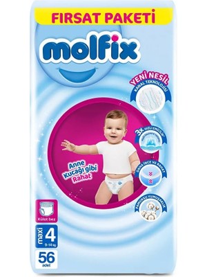 Molfix Külot Bez 4 Beden Maxi Fırsat Paketi 56 Adet