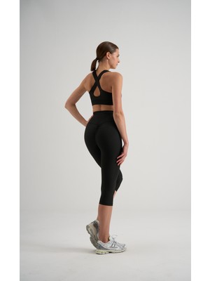 Lismina Arkası Büzgülü ( Scrunch Butt ) Toparlayıcı Spor Kapri Tayt